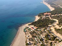 Cala d'Oques visto desde el aire